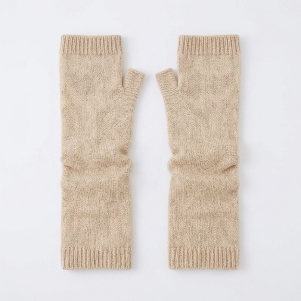 Coldreach – Cashmere Arm Warmers — Beige