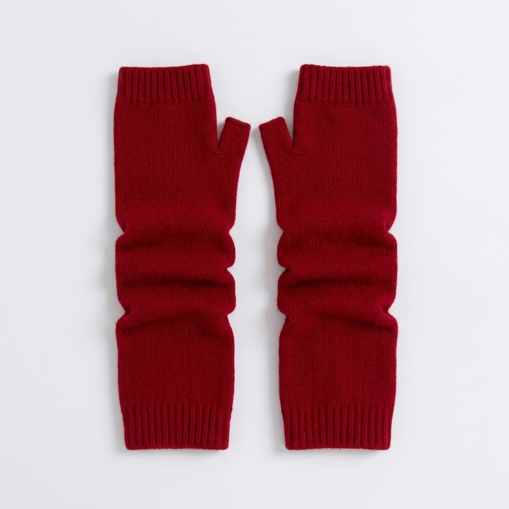 Coldreach – Cashmere Arm Warmers — Red