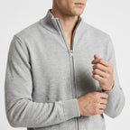Leif – 100% Cotton Ribbed Zip Cardigan Sweater - Hilltop Nord