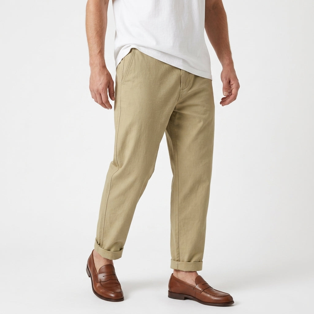 Otis – 100% Cotton Relaxed Cargo Trousers - Hilltop Nord