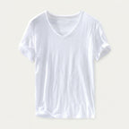 Matteo – 100% Cotton V-Neck Tee - Hilltop Nord