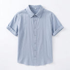 Santino – Cotton Relaxed Short Sleeve Shirt - Hilltop Nord