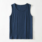 Emil – 50% Linen Blend Relaxed Sleeveless Top - Hilltop Nord