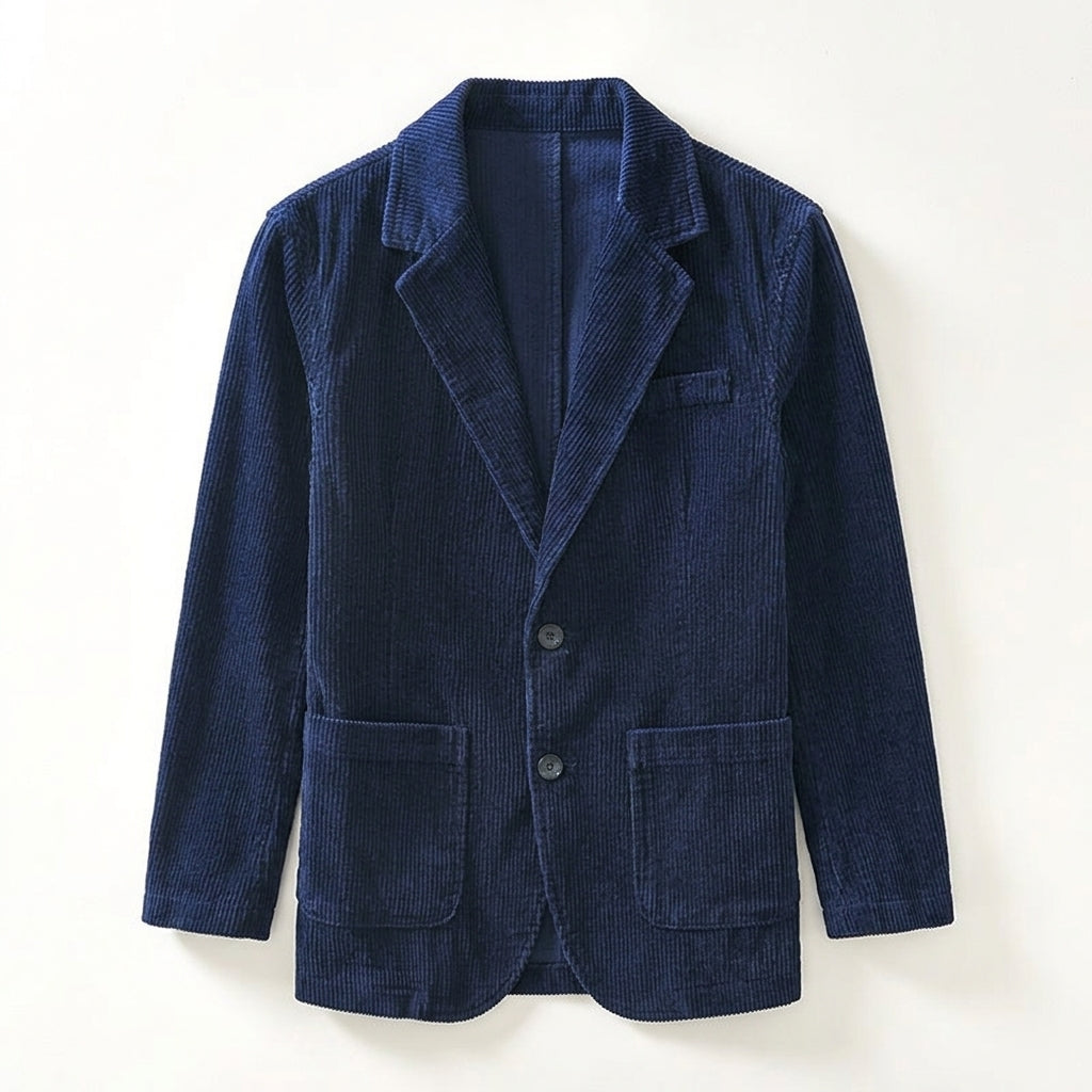 Falk – 100% Cotton Corduroy Notch Lapel Blazer - Hilltop Nord