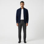 Arno – 100% Cotton Full Zip Stand-Collar Cardigan - Hilltop Nord