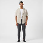 Tavio – 70% Ramie Drop-Shoulder Short Sleeve Blazer - Hilltop Nord