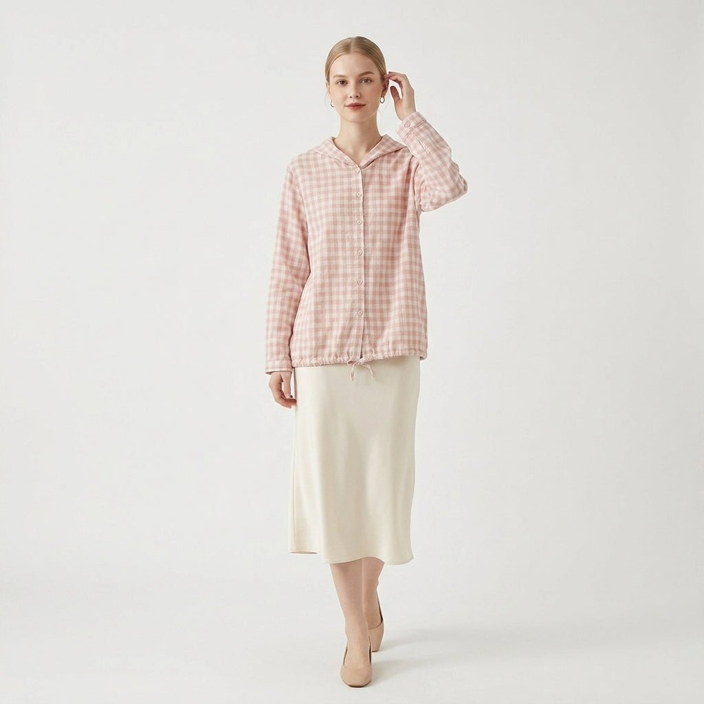 Ilse – 90% Cotton Double-Layer Hooded Jacket - Hilltop Nord