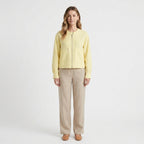 Romy – Cotton Linen Full Zip Bomber Jacket - Hilltop Nord