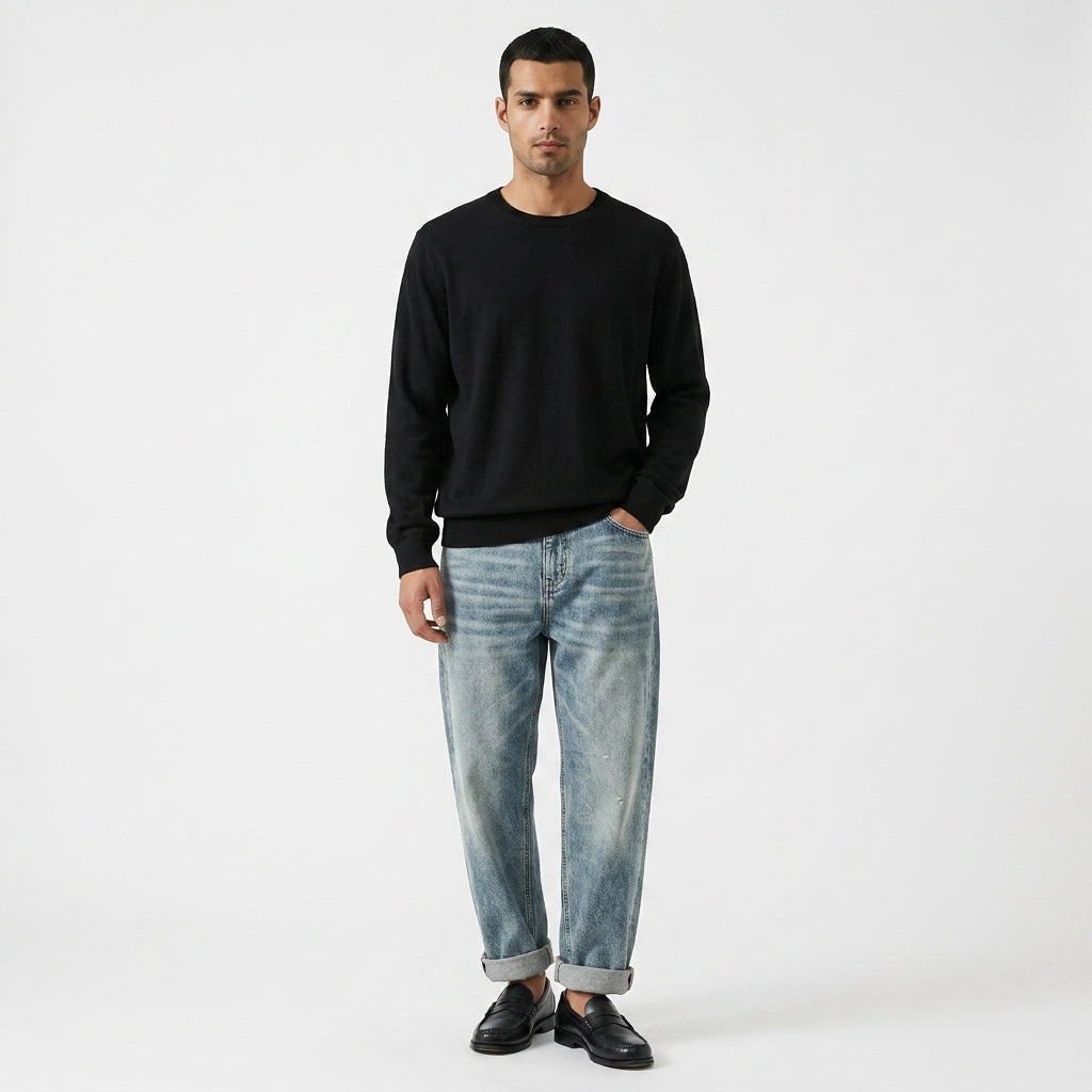 Anders – 91% Cotton Washed Straight-Leg Jeans - Hilltop Nord