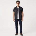 Santino – Cotton Relaxed Short Sleeve Shirt — Black
