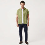 Santino – Cotton Relaxed Short Sleeve Shirt — Green