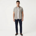 Santino – Cotton Relaxed Short Sleeve Shirt — Salmon