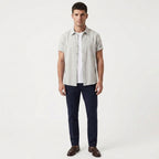 Santino – Cotton Relaxed Short Sleeve Shirt — White