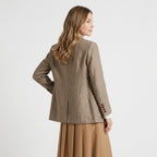 Odile – Linen Relaxed Notch Lapel Blazer - Hilltop Nord
