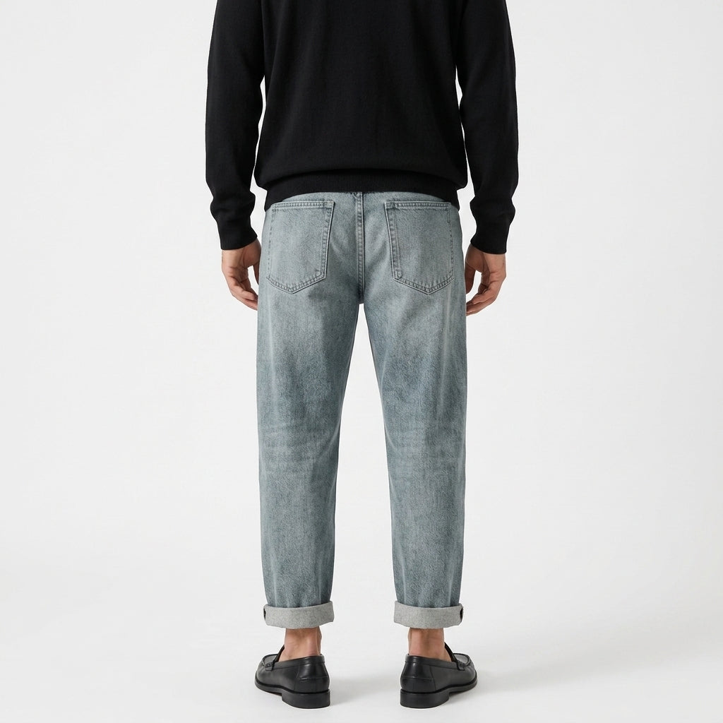 Anders – 91% Cotton Washed Straight-Leg Jeans - Hilltop Nord