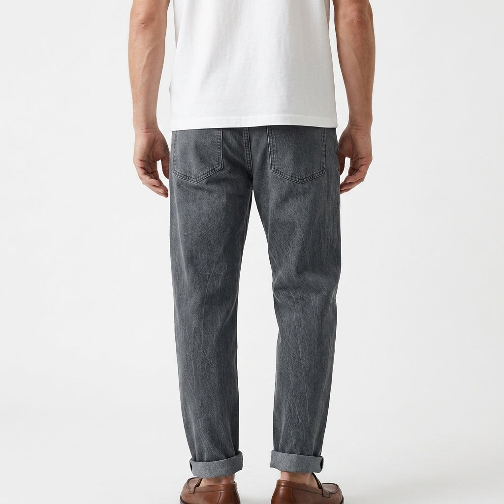 Piet – 100% Cotton Washed Wide-Leg Jeans - Hilltop Nord