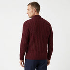 Soren – 100% Cotton Cable Knit Half Zip Sweater - Hilltop Nord
