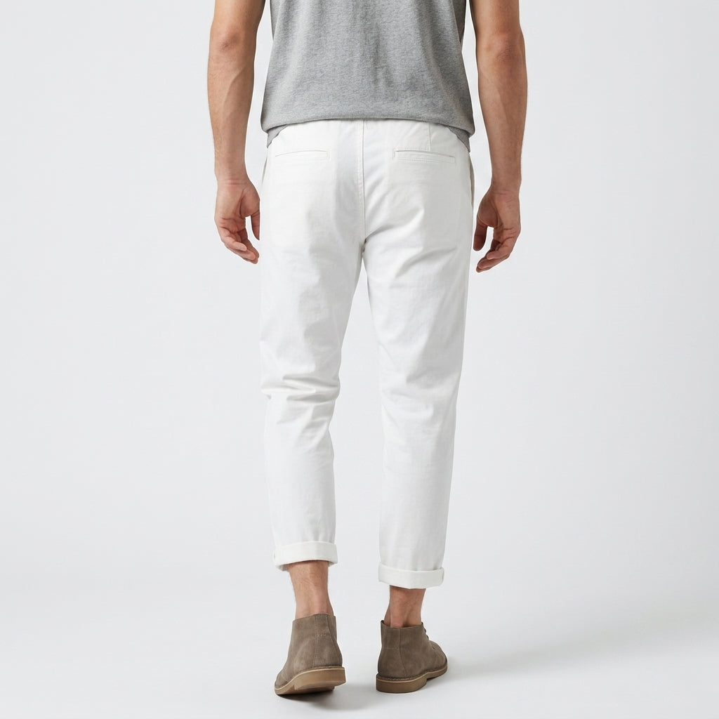 Torin – 97% Cotton Drawstring Tapered Pants - Hilltop Nord
