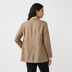 Esme – 95% Hemp Cropped Single-Breasted Blazer - Hilltop Nord