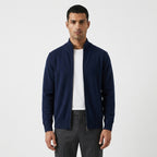 Arno – 100% Cotton Full Zip Stand-Collar Cardigan - Hilltop Nord