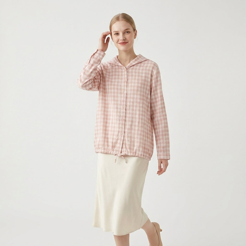 Ilse – 90% Cotton Double-Layer Hooded Jacket - Hilltop Nord
