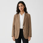 Esme – 95% Hemp Cropped Single-Breasted Blazer - Hilltop Nord