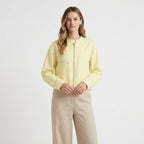 Romy – Cotton Linen Full Zip Bomber Jacket - Hilltop Nord