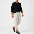 Aurelio – 70% Ramie 30% Cotton Straight Leg Trousers - Hilltop Nord