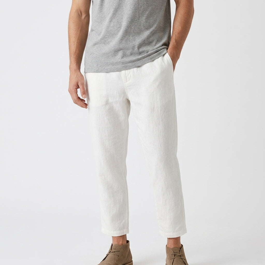 Torin – 97% Cotton Drawstring Tapered Pants - Hilltop Nord