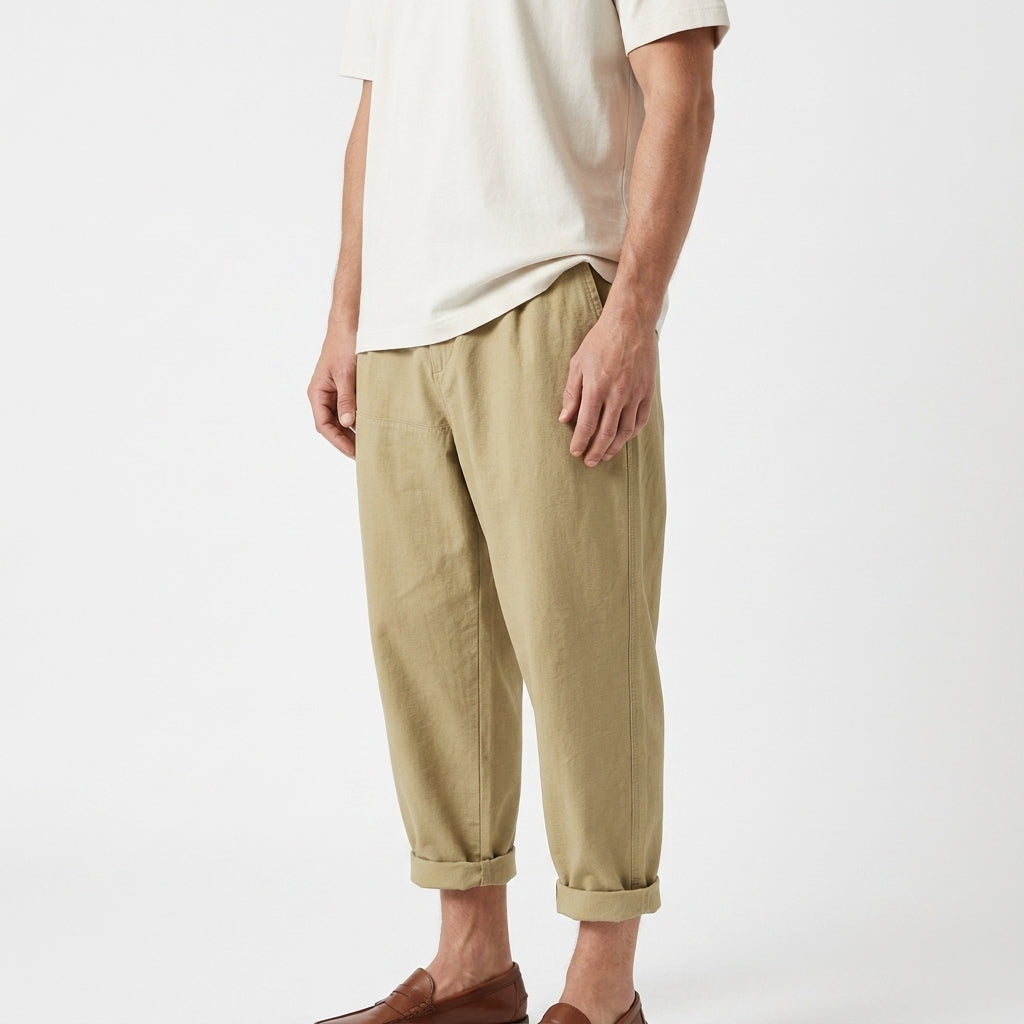 Otis – 100% Cotton Relaxed Cargo Trousers - Hilltop Nord